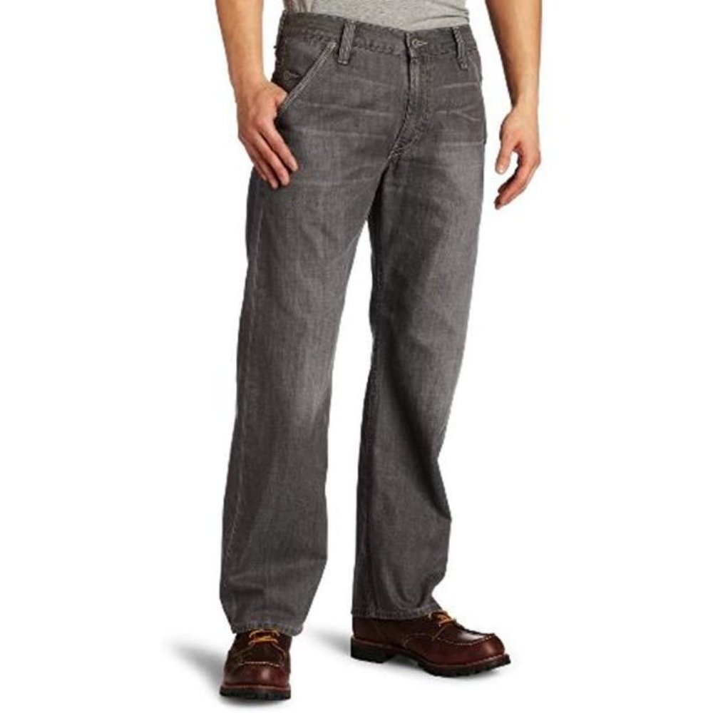 NWT 569™ LEVIS  LOOSE STRAIGHT FIT MEN'S JEANS Grey 40 x 30